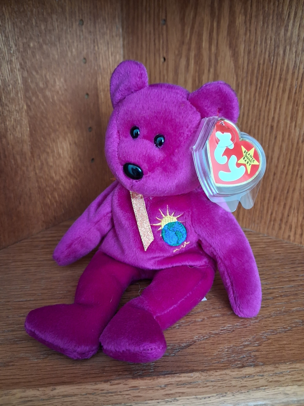 TY Beanie Baby Millennium Bear | 1999/2000 Commemorative Plush | Excellent